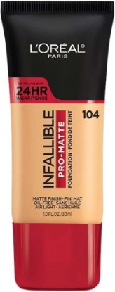 Picture of L'Oreal Paris Infallible Pro-Matte Foundation, Golden Beige [104] 1 oz