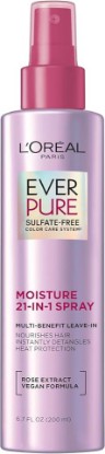 Picture of L'Oreal Paris 21-in-1 Leave In Conditioner Spray, Sulfate Free, Vegan, EverPure 6.8 fl oz