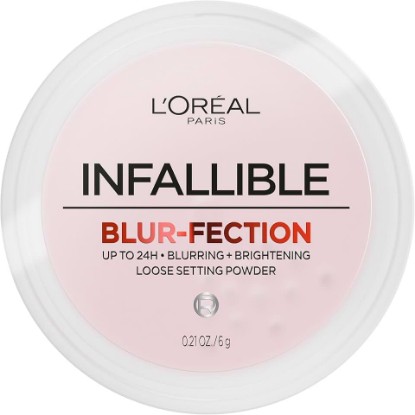 Picture of L'Oreal Paris Infallible Blur-fection Longwear Loose Setting Powder, Blurring Face Powder With Up to 24HRs of Wear, Brightening Light Pink, 1 Kit