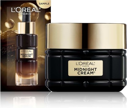 Picture of L'Oreal Paris Age Perfect Anti-Aging Midnight Cream, Face Moisturizer to Reduce Wrinkles and Firm Skin, 1.7oz + Serum Sample