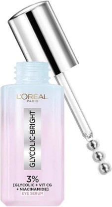 Picture of L'Oréal Paris Glycolic Bright Dark Circle Eye Serum With 3% [Glycolic + Niacinamide + Vitamin Cg] 20ml