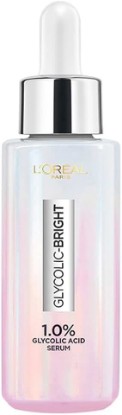 Picture of L'Oreal Paris Brightening Serum, 1% Glycolic Acid, 2% Niacinamide Serum, Visibly Minimizes Spots, Reveals Even Skin Tone, Glycolic Bright Skin, 15ml (0.52 oz)