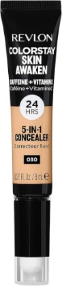 Picture of REVLON ColorStay Skin Awaken 5-in-1 Concealer, Lightweight, Creamy Longlasting Face Makeup with Caffeine & Vitamin C, For Imperfections, Dark Circles & Redness, 030 Light Medium, 0.27 Fl Oz