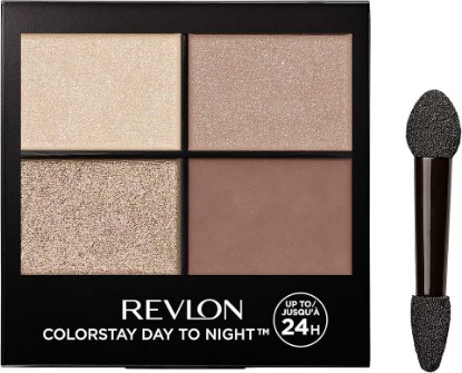 Picture of REVLON ColorStay Day to Night Eyeshadow Quad, Longwear Shadow Palette with Transitional Shades and Buttery Soft Feel, Crease & Smudge Proof, 500 Addictive, 0.16 oz
