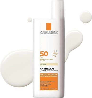 Picture of La Roche-Posay Anthelios Sunscreen SPF 40, Ultra-Light Fluid Broad Spectrum SPF 40, Face Sunscreen with Titanium Dioxide Mineral, Lightweight & Fast-Absorbing, Oil-Free, Matte Finish