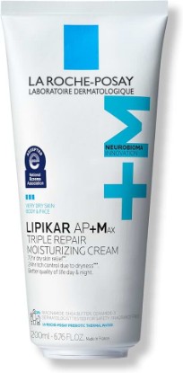 Picture of La Roche-Posay Lipikar AP+MAX Triple Repair Moisturizing Body Cream | Face & Body Lotion for Dry Skin with Shea Butter & Niacinamide | Gentle Moisturizer for Very Dry, Rough & Sensitive Skin