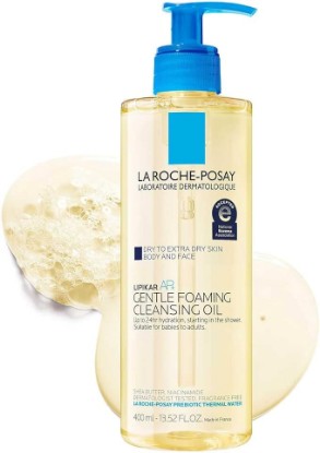 Picture of La Roche-Posay Lipikar AP+ Gentle Foaming Cleansing Oil, Gentle Oil Cleanser for Face and Body Formulated with Niacinamide, Long-Lasting 24-hour Hydration, Fragrance-Free & Soap Free