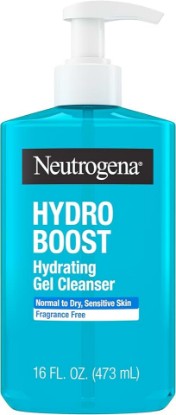 Picture of Neutrogena Hydro Boost Face Wash, Fragrance Free, Hydrating Facial Cleanser with Hyaluronic Acid, Daily Foaming Face Wash & Makeup Remover, Hypoallergenic Gel Cleanser, 16 fl. oz