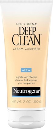 Picture of Neutrogena Deep Clean Daily Facial Cream Cleanser with Beta Hydroxy Acid to Remove Dirt, Oil & Makeup, Alcohol-Free, Oil-Free & Non-Comedogenic, 7 fl. oz