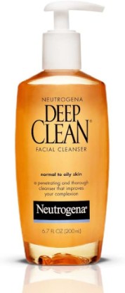 Picture of Neutrogena Deep Clean Daily Facial Cleanser with Beta Hydroxy Acid for Normal to Oily Skin, Alcohol-Free, Oil-Free & Non-Comedogenic, 6.7 fl. oz