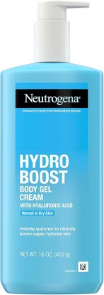 Picture of Neutrogena Hydro Boost Body Gel Cream, Hydrating Body Lotion with Hyaluronic Acid for Normal to Dry Skin, Lightweight Fragrance-Free Hyaluronic Acid Moisturizer, 16 OZ