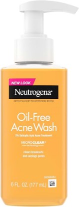 Picture of Neutrogena Oil-Free Acne Face Wash, Breakout Prone Skin Facial Cleanser with 2% Salicylic Acid Acne Treatment for Face, 6 fl. oz