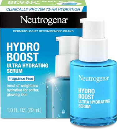 Picture of Neutrogena Hydro Boost Ultra Hydrating Serum with Hyaluronic Acid, Fragrance-Free Face Serum for Weightless Hydration and Softer, Glowing Skin, Non-Comedogenic, 1 fl. oz