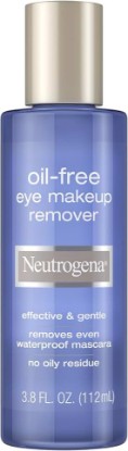 Picture of Neutrogena Gentle Oil-Free Eye Makeup Remover & Cleanser for Sensitive Eyes, Makeup Remover for Waterproof Mascara, Dermatologist & Ophthalmologist Tested, 3.8 fl. oz