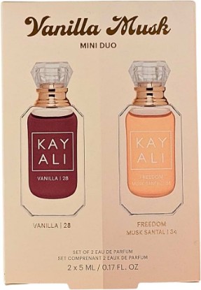 Picture of KAYALI Vanilla Musk Mini Duo Eau de Parfum Set - Vanilla 28 and Freedom Musk Santal 34, 2 x 5 ml