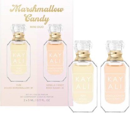 Picture of KAYALI Marshmallow Candy Mini Duo Eau de Parfum Set - Yum Boujee Marshmallow 81 and Vanilla Candy Rock Sugar 42, 2 x 5 ml
