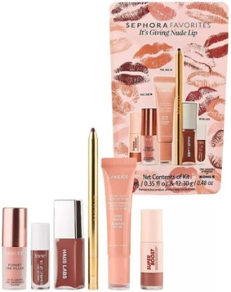 Picture of SEPHORA Favorites It’s Giving Nude Lip Kit Holiday Gift Set: Cocoa, Sugar Glaze, Nudie, Wherever Walnut, Capricorn & Cinnamon, 0.84 oz