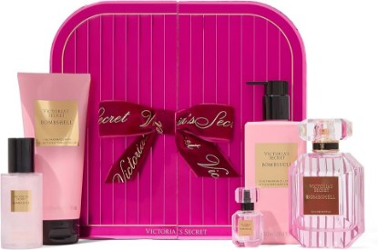 Picture of Victoria's Secret Bombshell Ultimate Fragrance 5 Piece Gift Set: Eau de Parfum, Mist, Lotion & Wash
