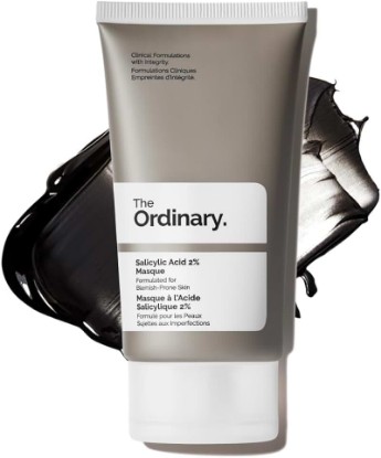Picture of The Ordinary Salicylic Acid 2% Masque, Clarifying Charcoal & Clay Mask for Blemish-Prone Skin, 1.7 Fl Oz