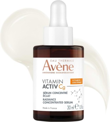 Picture of Avène Vitamin Activ Cg Radiance Concentrated Serum, Radiance Boosting Vitamin C Serum, powered by Vitamin Cg + Niacinamide + Bakuchiol, Visbily Reduce Wrinkles, Dark Spots & Fine Lines, 1 FL Oz
