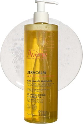 Picture of Avène XeraCalm A.D Lipid-Replenishing Cleansing Oil, Atopic Dermatitis, Eczema-Prone, Fragrance-Free, Pump, 13.5 oz.
