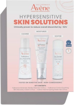 Picture of Avène Hypersensitive Skin Starter Kit, Complete Hypersensitive Skin Care Routine, Cream, Cleanser, and Spray