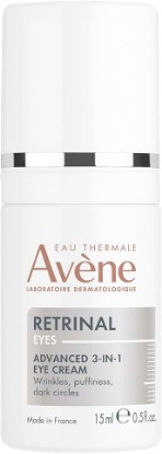 Picture of Avène Retrinal EYES Advanced 3-In-1 Eye Cream, Retinal eye cream, Powered by Retinaldehyde & Hyaluronic Acid, Helps smooth wrinkles, minimizes under-eye puffiness & dark circles, eye cream anti-aging