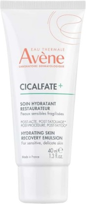 Picture of Avène Cicalfate+ Hydrating Skin Recovery Emulsion for post-procedure & post-tattoo, helps restore skin barrier, 24hr hydration, 1.3 Fl Oz