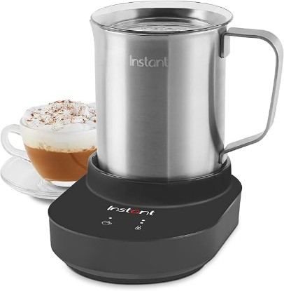 Picture of Instant Pot Instant MagicFroth 9-in-1 Electric Milk Steamer and Frother, 17oz Stainless Steel Pitcher, Hot and Cold Foam Maker and Milk Warmer for Lattes, Cappuccinos, Macchiato