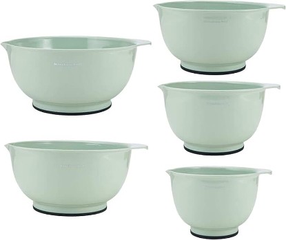 Picture of KitchenAid Classic Mixing Bowls, Set of 5, Pistachio