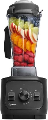 Picture of Vitamix VX1 Blender, Professional-Grade Kitchen Blender for Smoothies, Soups, Juices and More, 10-Speeds, Stainless Steel Blades, Self-Cleaning Kitchen Appliance, 64 Oz Classic Container, Black