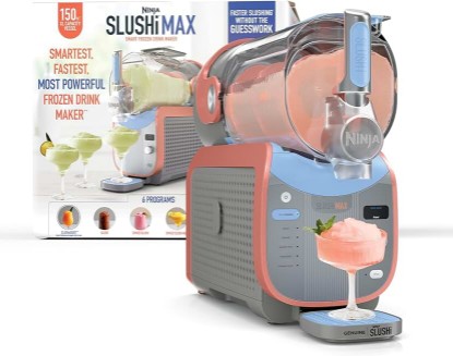Picture of Ninja SLUSHi Max XXL Smart Frozen Drink Maker, Top Performance, Smart Technology, Party-Size 150 Oz Capacity, No Ice Needed, 6 Programs, Ideal Temp, Texture up to 12 Hours, Peach, FS605