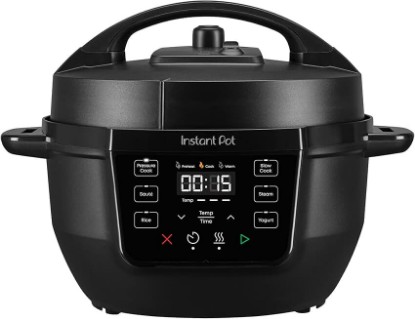 Picture of Instant Pot 4QT RIO Mini 7-in-1 Multi-Cooker, Pressure Cooker, Slow cook, Sauté, Steam, Rice Maker, Yogurt, & Warmer, Black, 4 Quarts