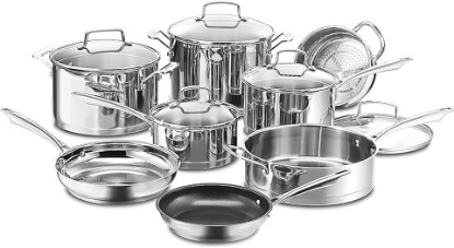 Picture of Cuisinart 89-13 13-Piece Cookware Set Professional-Series, Stainless Steel
