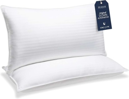 Picture of Beckham Hotel Collection Bed Pillows King Size Set of 2 - Down Alternative Pillow for Back, Stomach or Side Sleepers OEKO-TEX STANDARD 100