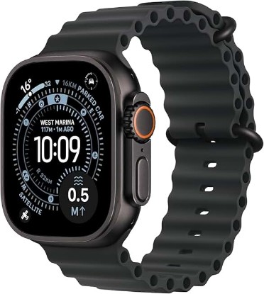 Picture of Apple Watch Ultra 3 [GPS + Cellular, 49mm] Black Titanium Case with Black Ocean Band (Renewed)