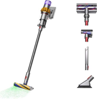 Picture of Dyson V15 Detect Plus Cordless Vacuum, Illumination Reveals dust, 240AW, 3 Power Modes, Up to 60 Minutes,² Deep Cleans Hard Floors and Carpets, Detangles pet Hair, Converts to Handheld