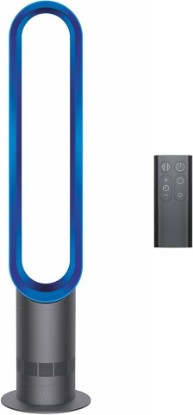 Picture of Dyson Cool AM07 Air Multiplier Bladeless Tower Fan, 70° oscillation, 10 levels (Iron/Blue)