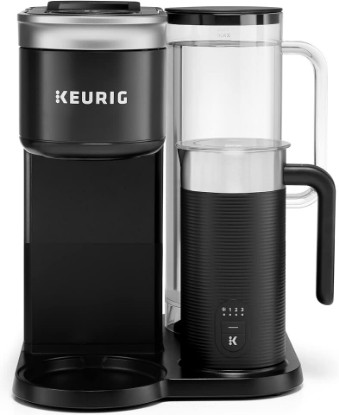 Picture of Keurig K-Café SMART Single Serve Coffee Maker with WiFi Compatibility, Latte and Cappuccino Machine with Built-In Frother, 6 Brew Sizes, Black