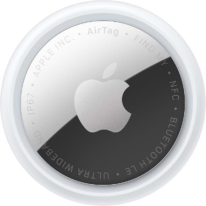Picture of Apple AirTag (2nd Generation): Tracker for Keychain, Wallet, and More; Locator with Sound; Simple One-Tap Setup with iPhone or iPad; Key Finder with up to 1.5X Precision Finding Range