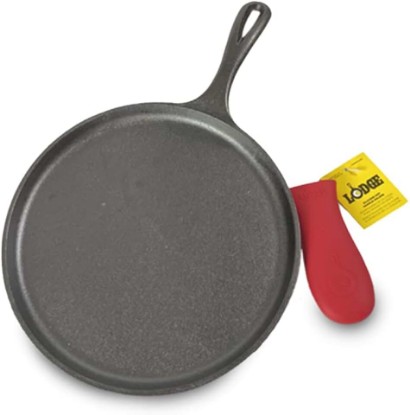 Picture of Lodge Cast Iron Griddle and Hot Handle Holder, 10.5", Black/Red