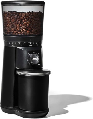 Picture of OXO Brew Conical Burr Grinder - Matte Black, Stainless Steel Burrs, One-Touch Automatic Smart Grind