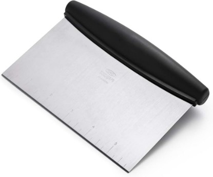 Picture of OXO Good Grips Stainless Steel Multi-Purpose Scraper & Chopper, Dough Cutter for Pizza, Bread and Cookie Dough, Multi-Purpose Vegetable Chopper, Dishwasher-Safe Kitchen Essential