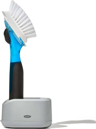 Picture of OXO New Good Grips Soap Dispensing Dish Brush Storage Set