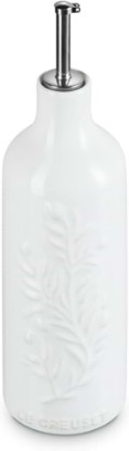 Picture of Le Creuset Stoneware Olive Branch Collection Oil Cruet, 20 oz., White