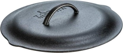 Picture of Lodge 12 Inch Cast Iron Lid. Classic 12-Inch Cast Iron Cover Lid with Handle and Interior Basting Tips.