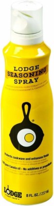 Picture of Lodge Cast Iron Seasoning Spray - Seasoning Spray Made with 100% Canola Oil to Restore, Cure, and Care for Cast Iron Cookware - 8 Ounce