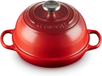 Picture of Le Creuset Enameled Cast Iron Signature Round Bread Oven, 9.5 inch, Cerise