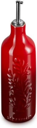 Picture of Le Creuset Stoneware Olive Branch Collection Oil Cruet, 20 oz., Cerise