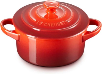 Picture of Le Creuset Stoneware Mini Round Cocotte, 8 oz., Cerise